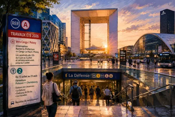 Quais de La Défense en été