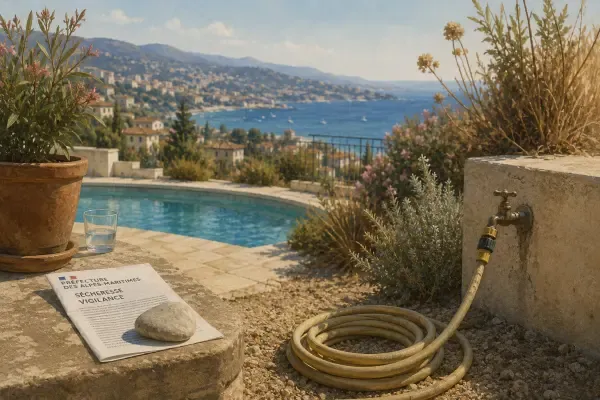 Piscine et jardin sous vigilance eau