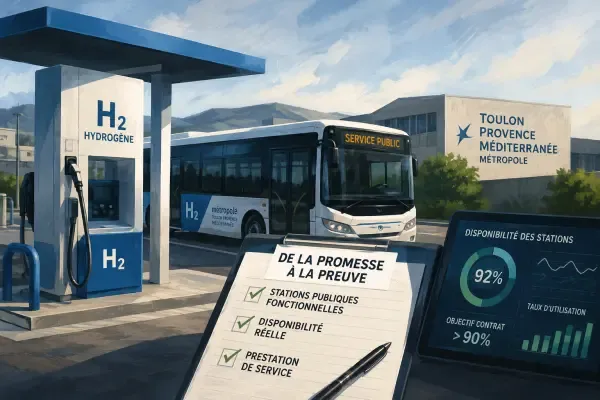 Station hydrogène et bus publics