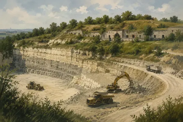 Carrière de gypse à Vaujours