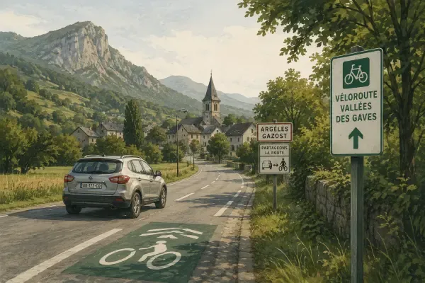 Cyclistes dans la vallée de l’Avre