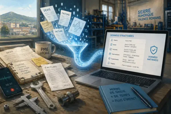 Illustration - Factures et intelligence artificielle
