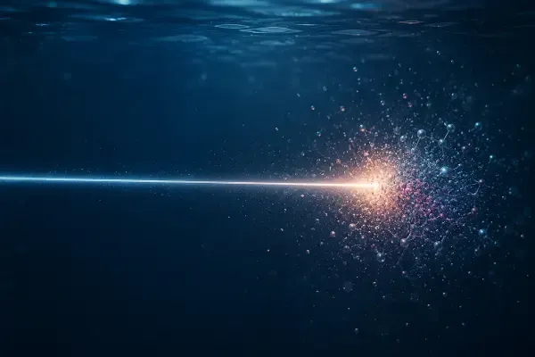 Protons traversant l’eau