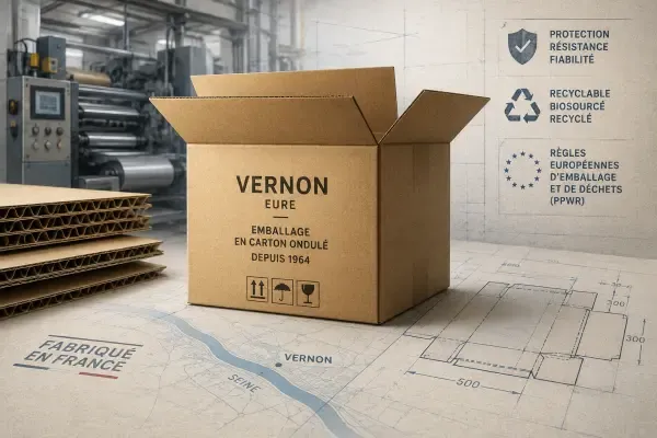 Illustration - cartons industriels à Vernon