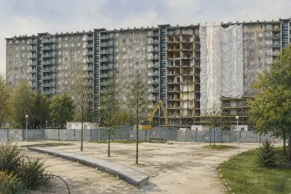 Démolition urbaine à Drancy