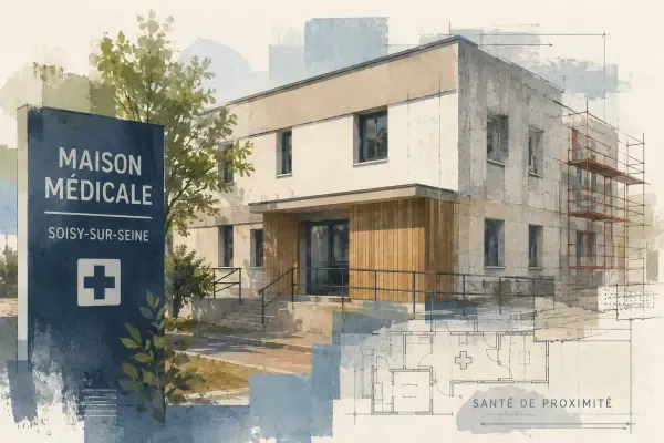 Maison médicale en travaux à Soisy