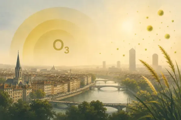Illustration - Ozone au-dessus de Lyon