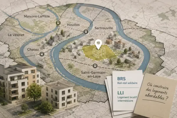 Illustration - Logements et carte locale