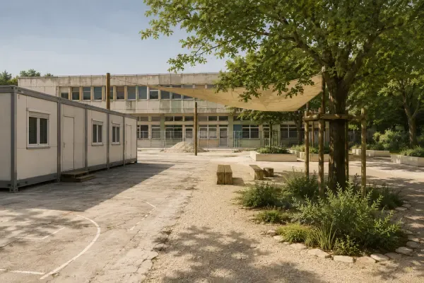 Cour d’école en rénovation