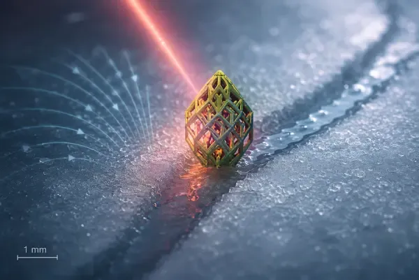Microrobot sur glace