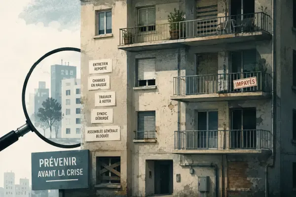Illustration - Immeuble en copropriété fragile