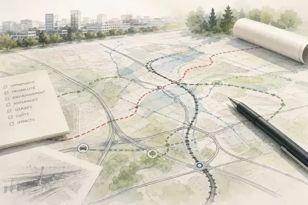 Illustration - Cartes et tracés de transport
