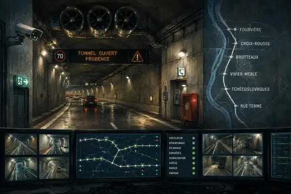 Illustration de tunnel surveillé
