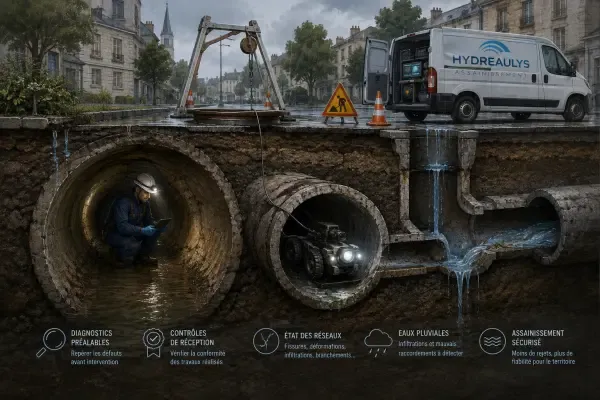 Illustration - réseau d’assainissement contrôlé