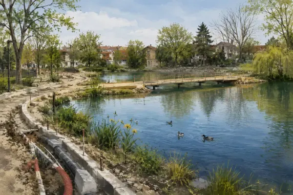 Illustration - Lac urbain en chantier