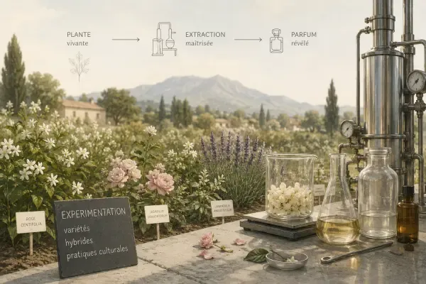 Illustration - Plantes à parfum en expérimentation