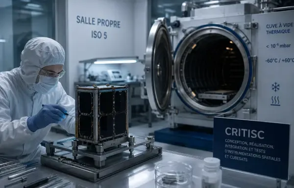 Salles d’essai pour CubeSats