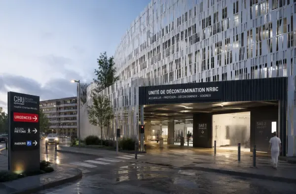 Sas hospitalier de décontamination