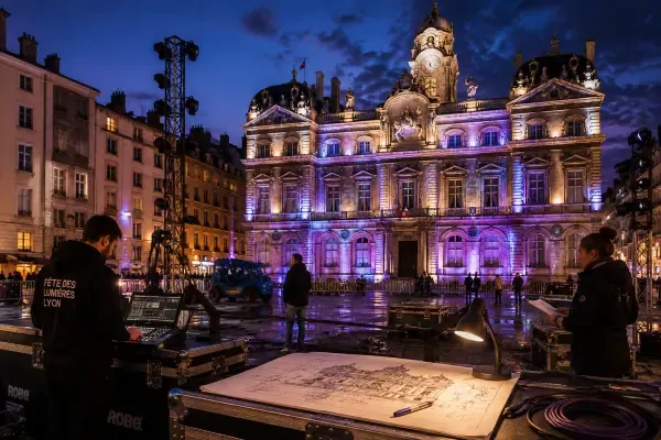 Façades lyonnaises en lumière