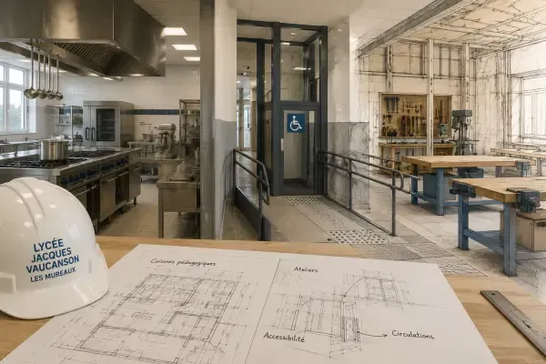 Ateliers et cuisines de lycée