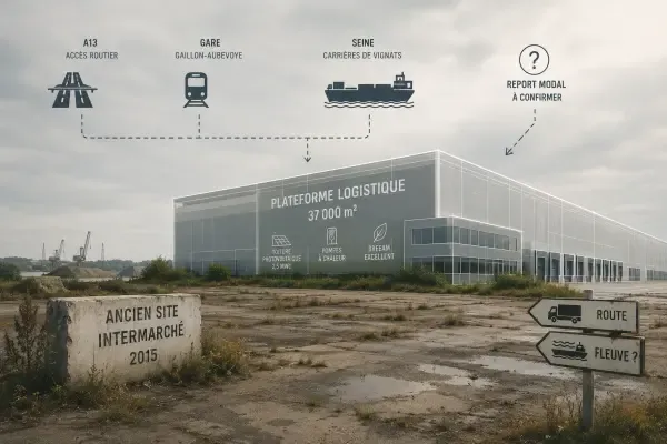 Illustration - Friche logistique en reconversion