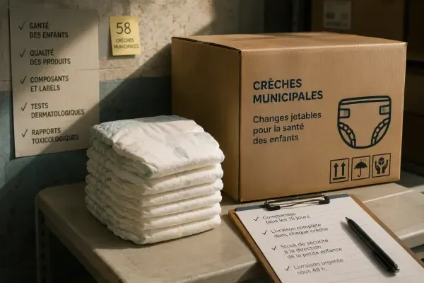 Couches livrées en crèche