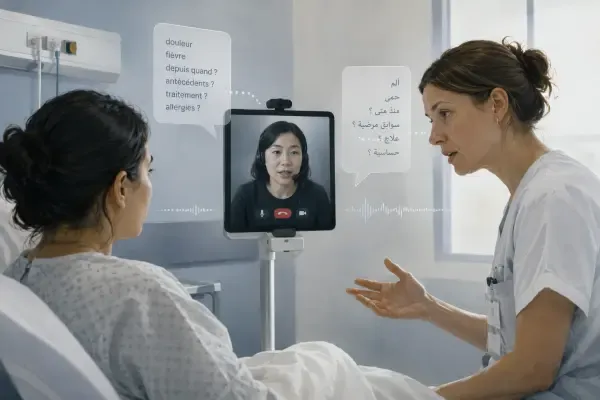 Interprète à distance à l’hôpital