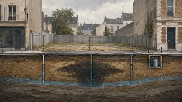 Terrain urbain en reconversion médicale