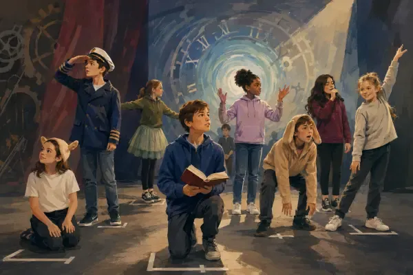 Enfants sur scène à Saint-André