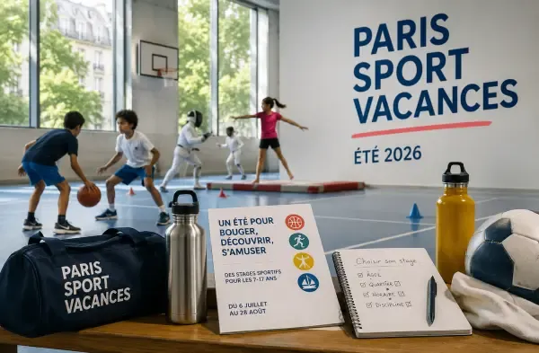 Enfants en stage sportif