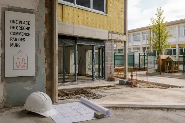 Crèche en chantier
