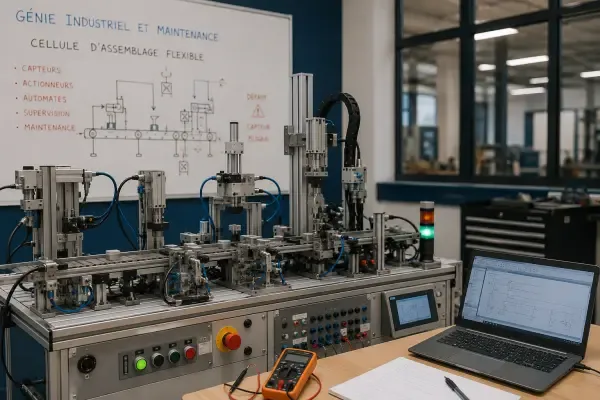 Cellule automatisée en atelier
