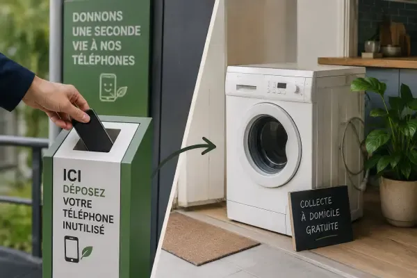 Téléphone et électroménager à recycler