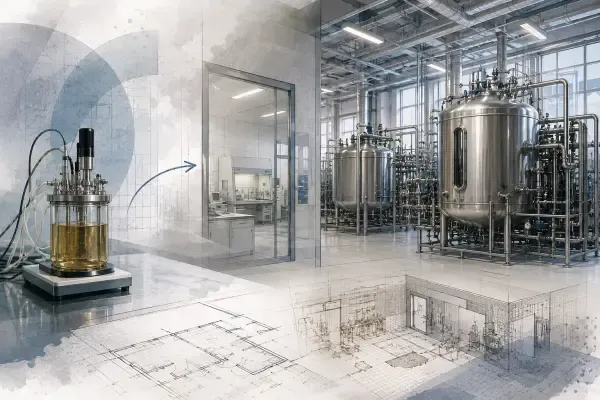 Illustration de laboratoire biotech
