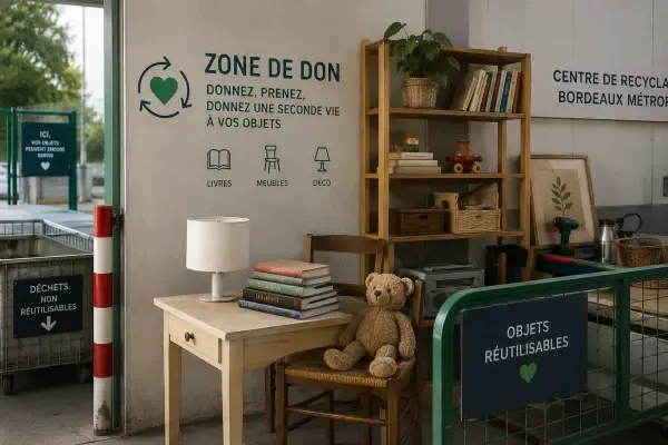 Objets déposés en déchetterie