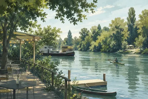 Berges de Marne en été