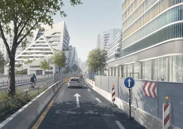Avenue de Verdun en travaux