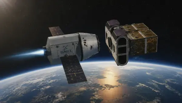 Remorqueur orbital au-dessus de Toulouse