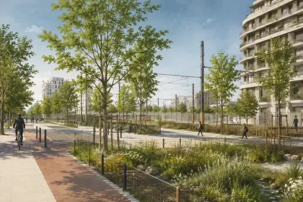 Venelle arborée aux Groues