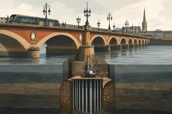 Illustration - pont de pierre