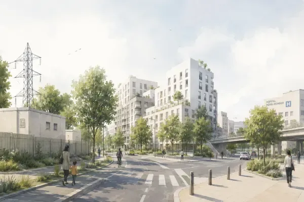 Illustration - voirie urbaine en transformation