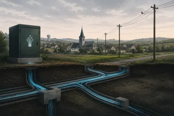 Illustration - réseau fibre public