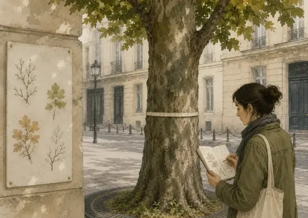 Illustration - arbre urbain observé