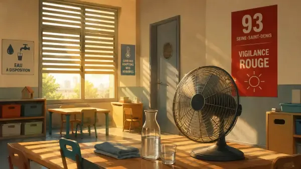Ventilateur dans une classe