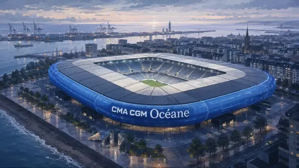 Illustration - stade havrais et port