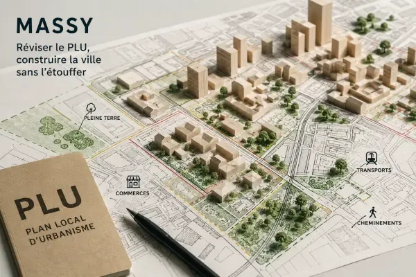 Illustration - plan urbain dense