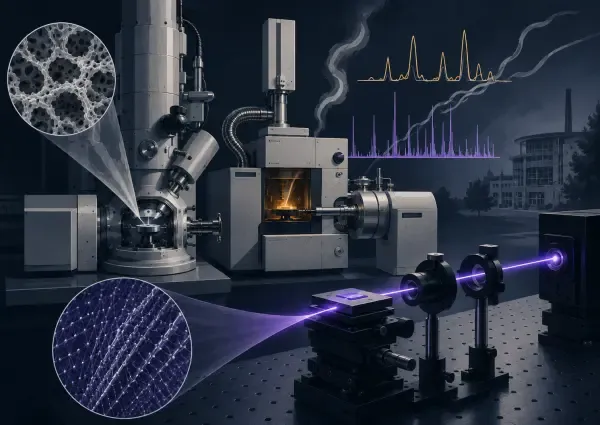 Illustration - instruments de laboratoire à Saclay