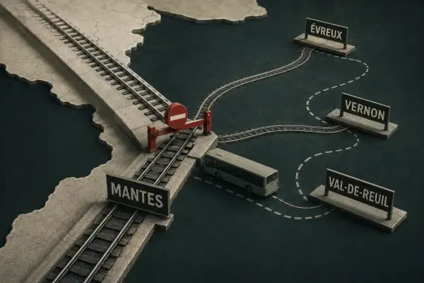 Illustration - train et quai