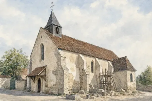 Illustration - chantier d’église restaurée