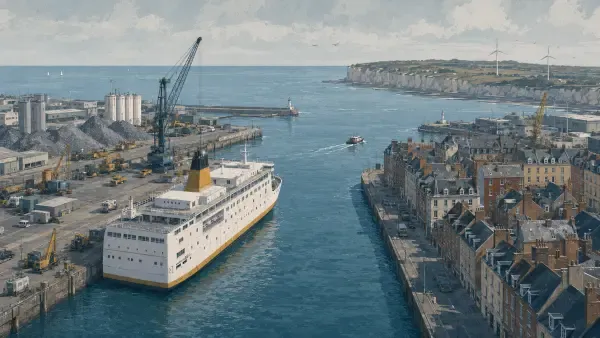 Quais du port de Dieppe